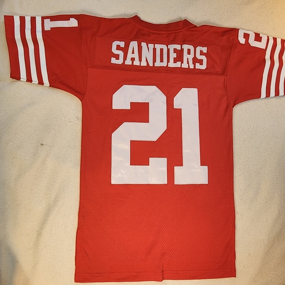 San Francisco 49ers Stitched Jersey #21 Deion Sanders Mitchell & Ness S 36 - Picture 1 of 9